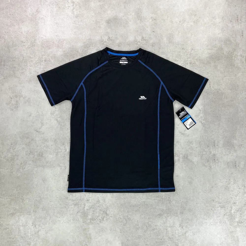 Trespass Albert T-shirt Black/ Blue