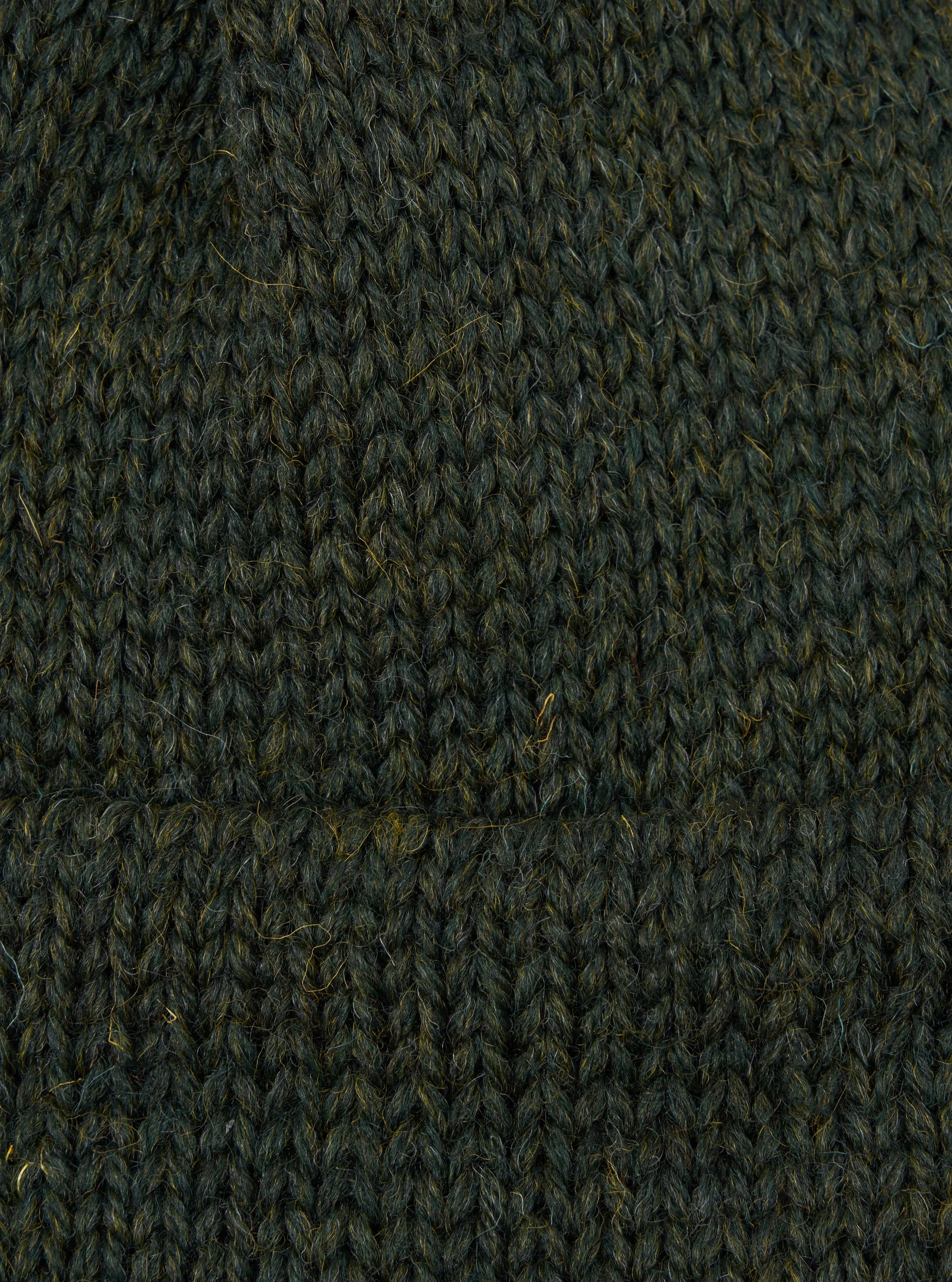 Universal Works Short Watch Cap in Olive British Wool