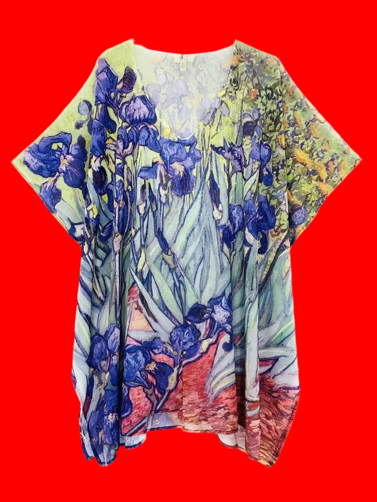 Van Gogh Irises V-Neck Tunic