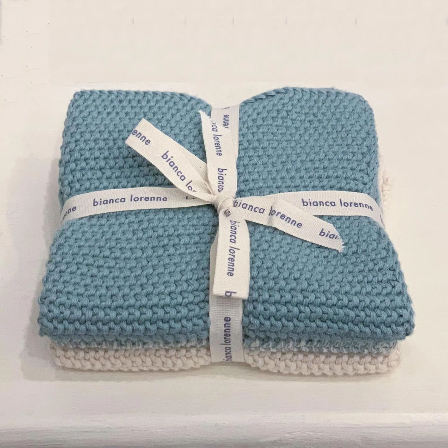 Wash Cloth Set Duck Egg