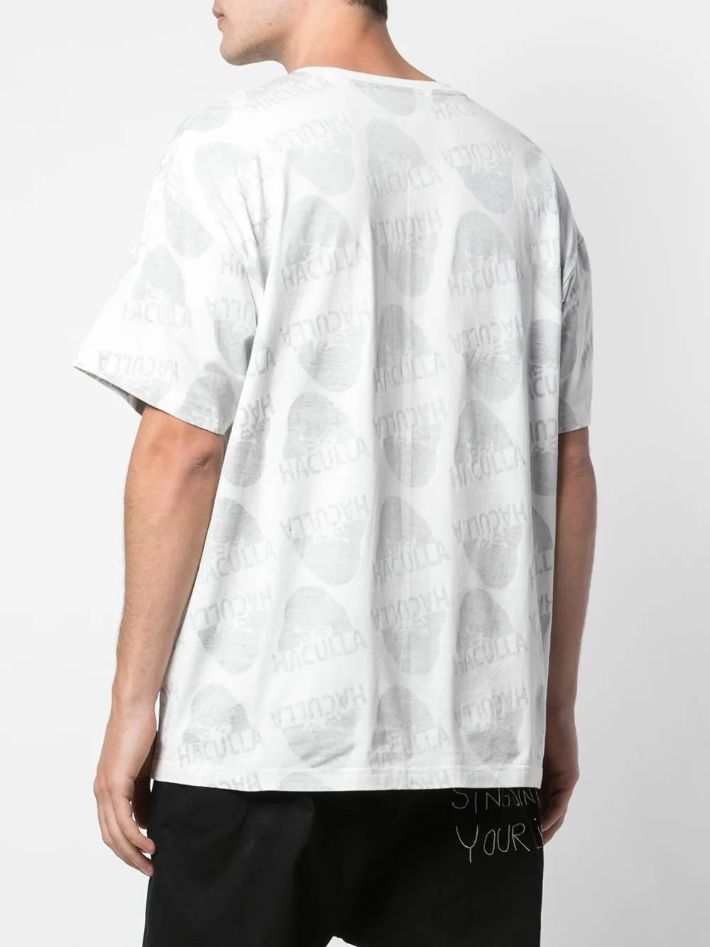 WATCHING YOU DROP SHOULDER TEE OFF-WHITE