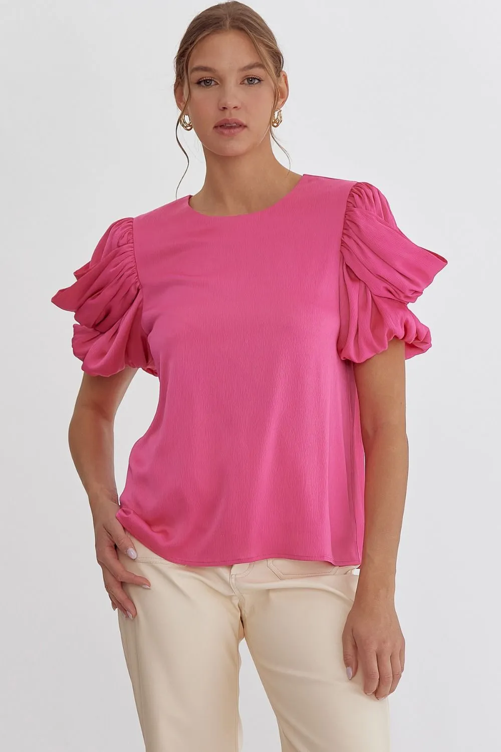 'With Ease' Top - Pink