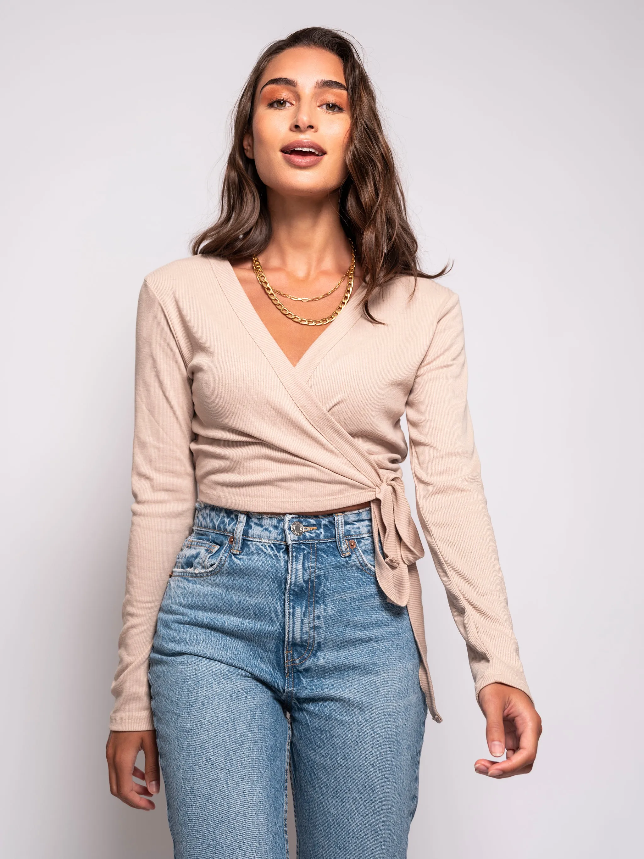 Wrap Cropped Top